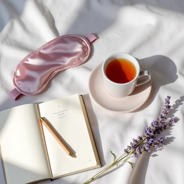 Composição de objetos para melhora da qualidade do sono com lavanda