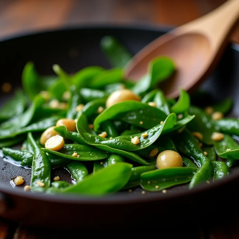 Couve refogada com alho e óleo.