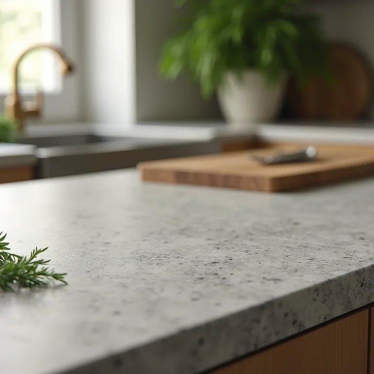 Cozinha moderna com bancadas de pedra sabão