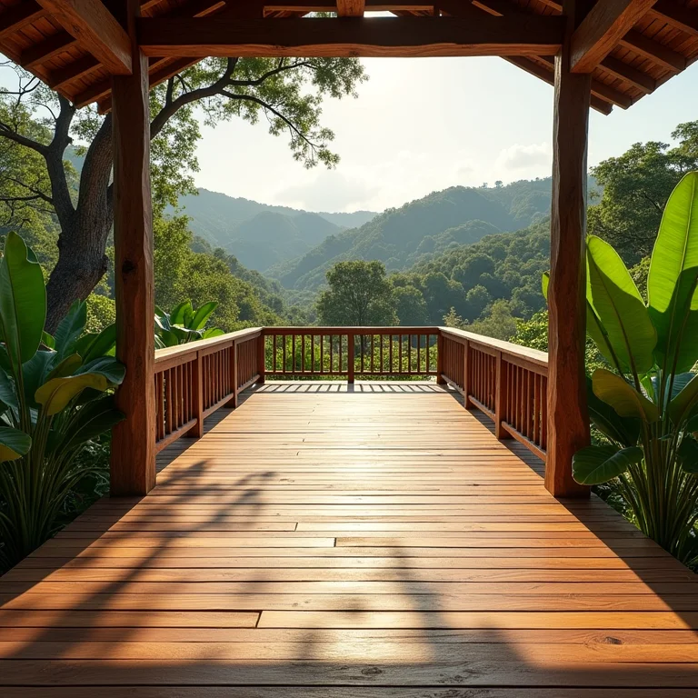 Deck de madeira Cumaru em harmonia com a natureza