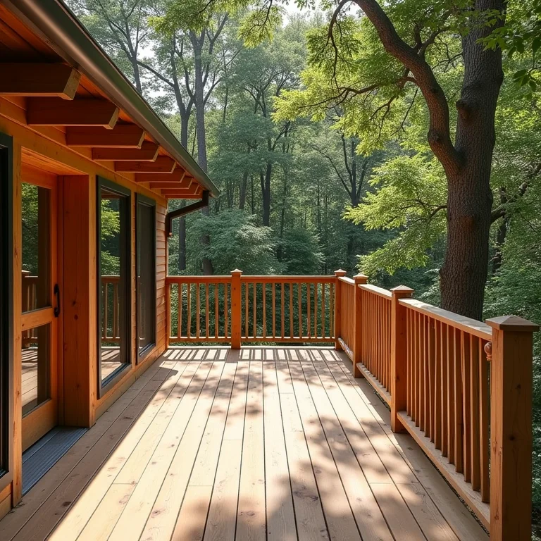 Deck de madeira Pinus tratado