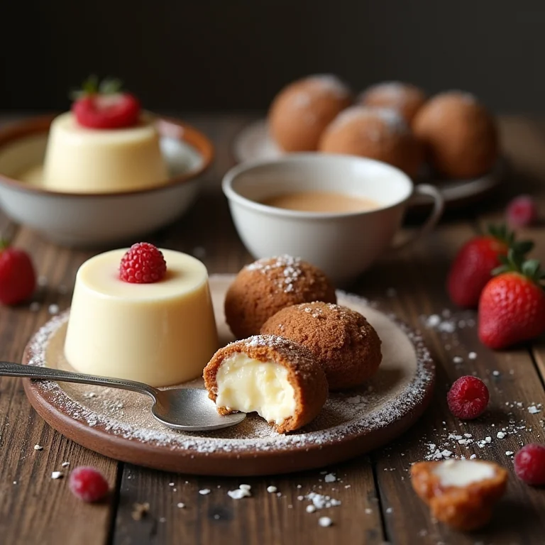 Deliciosas sobremesas feitas com leite de búfala.