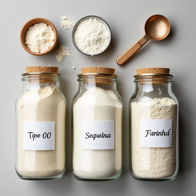 Diferentes tipos de farinha para fazer focaccia