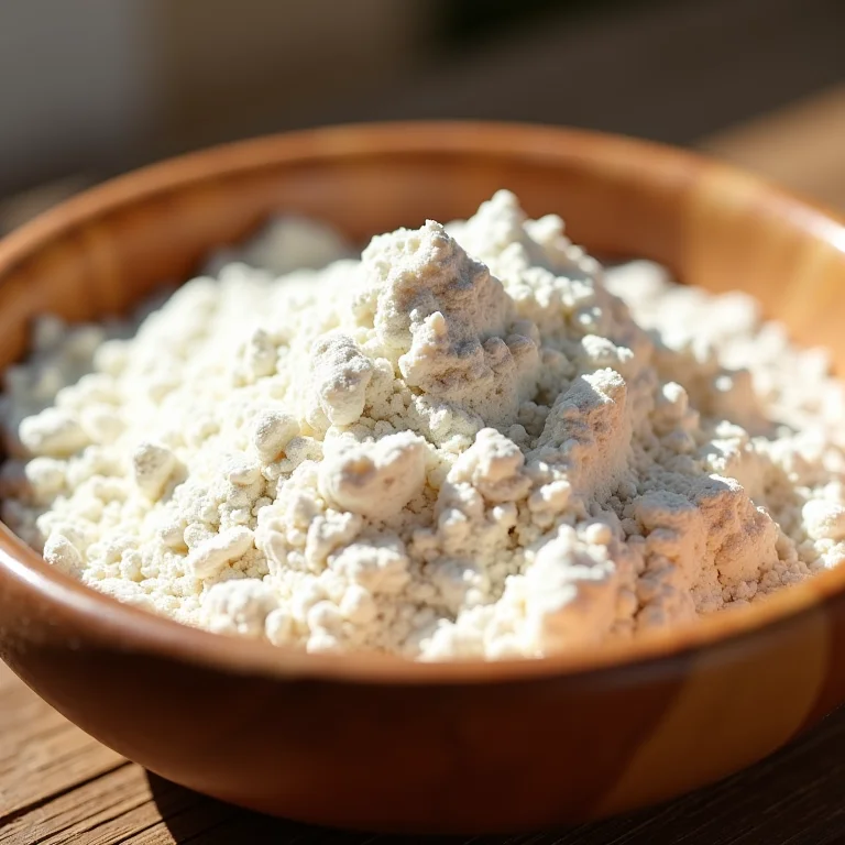 Diferentes tipos de farinha para massa podre.