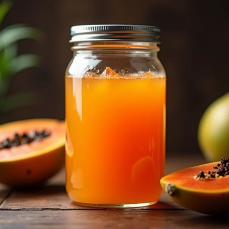 Doce de mamão conservado em pote de vidro