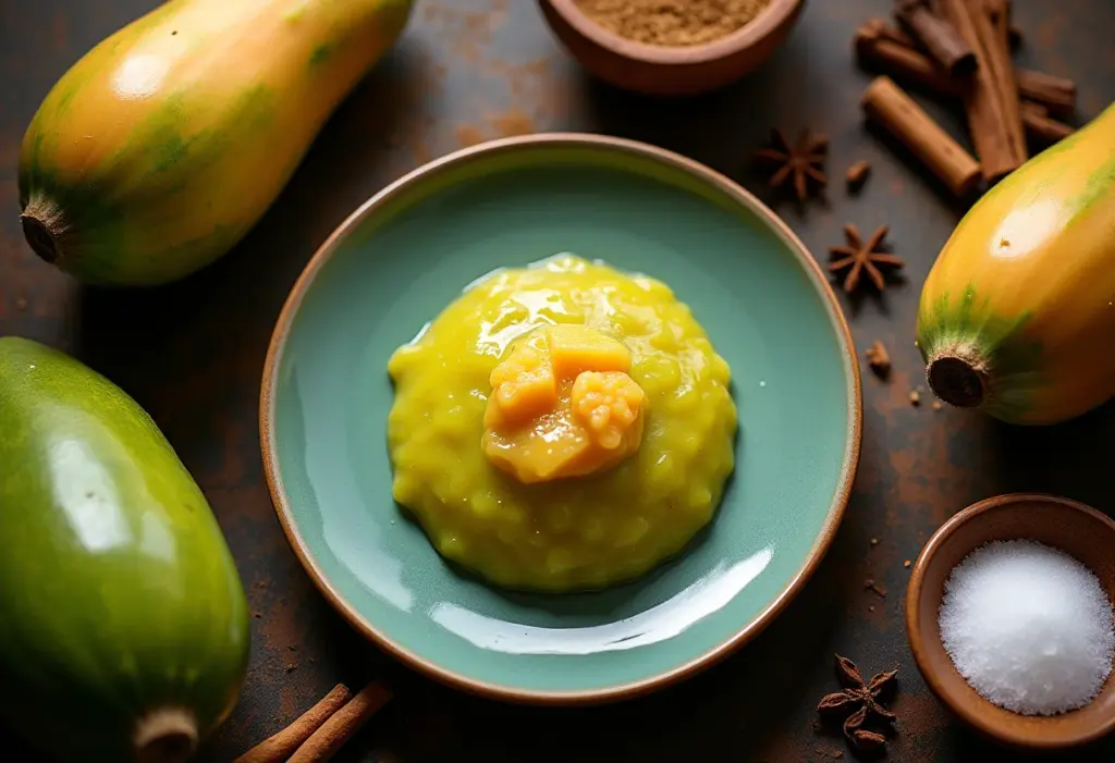 Doce de mamão verde: o truque para um sabor irresistível Doce de mamão verde caseiro com ingredientes brasileiros