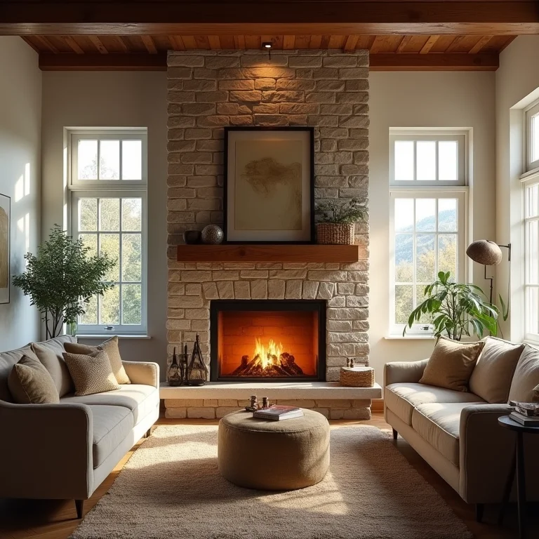 Escolha do local ideal para lareira rústica