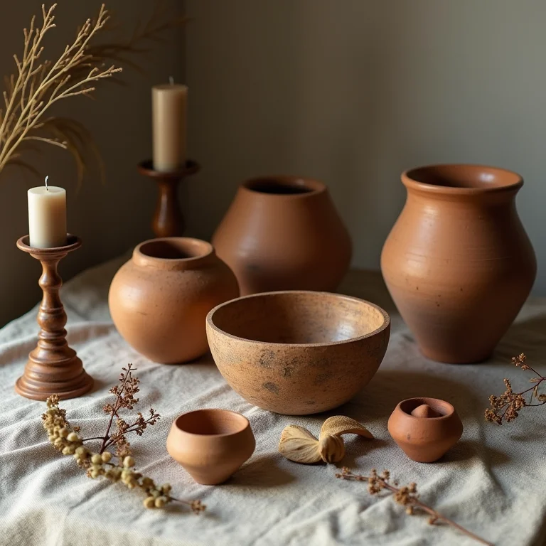 Excesso de objetos rústicos.