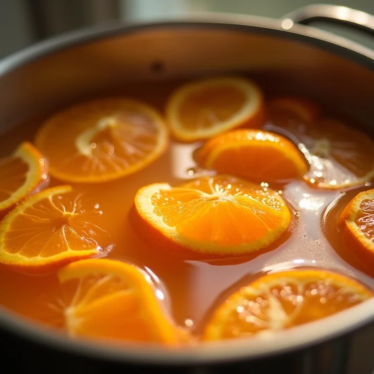Extração de pectina da laranja para geleia.