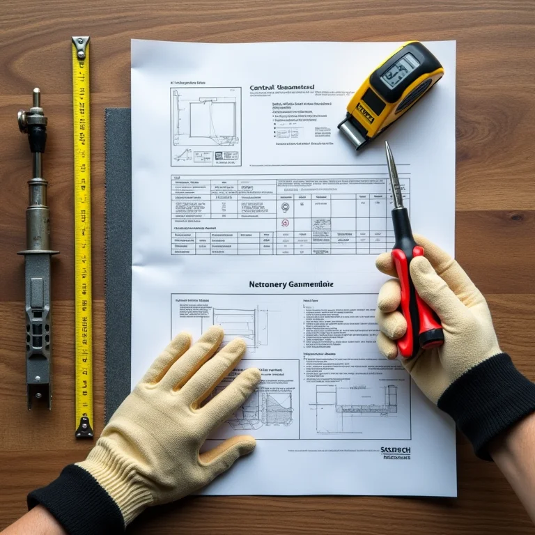 Ferramentas e materiais para instalação de tanque de geomembrana.