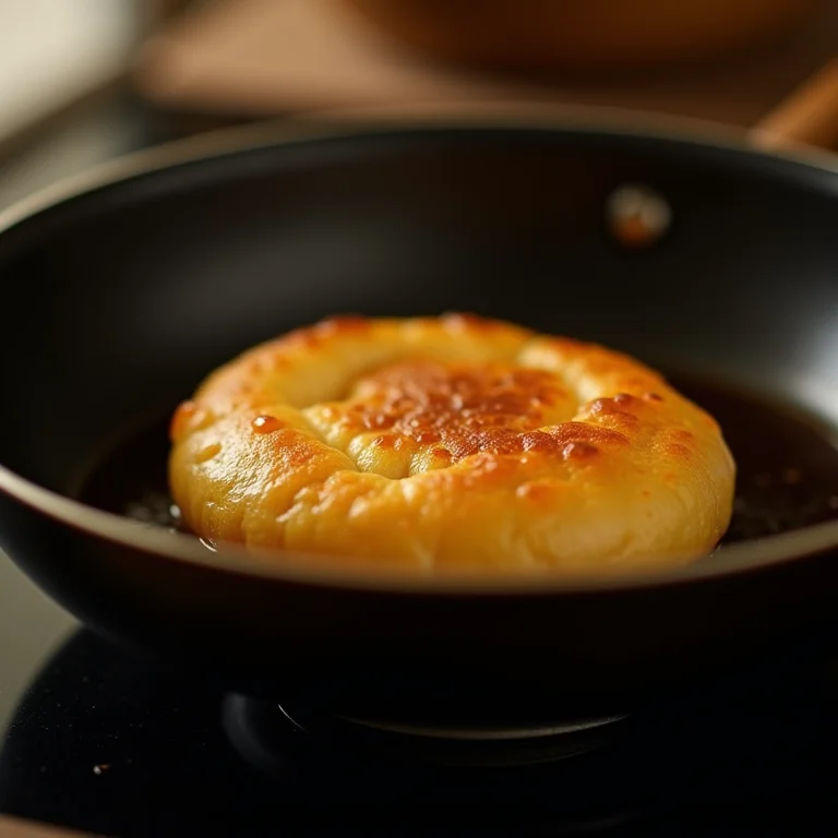 Fogo baixo para cozinhar o pão de queijo