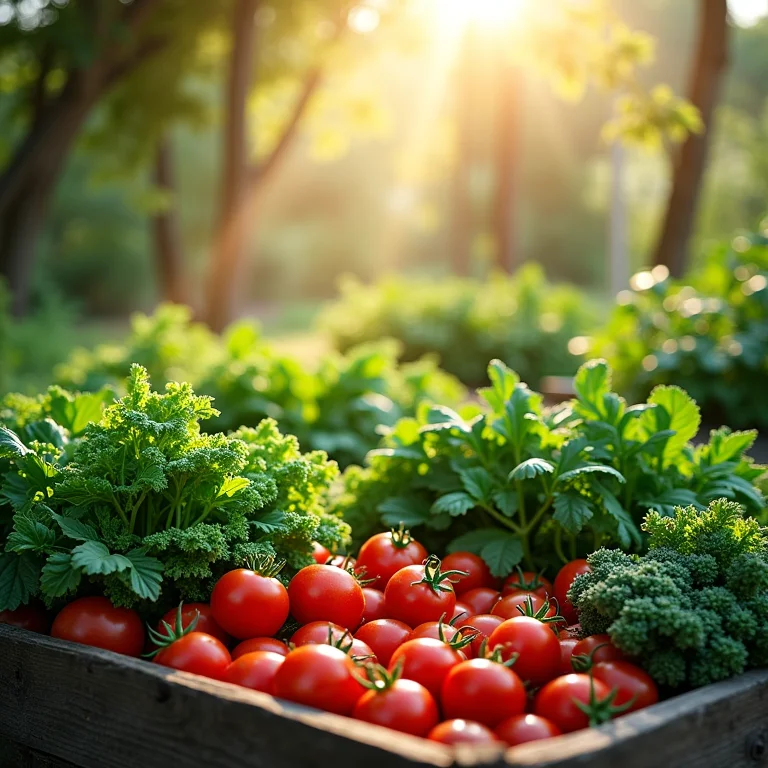 Horta orgânica com ingredientes frescos, o segredo do sabor autêntico da comida da roça