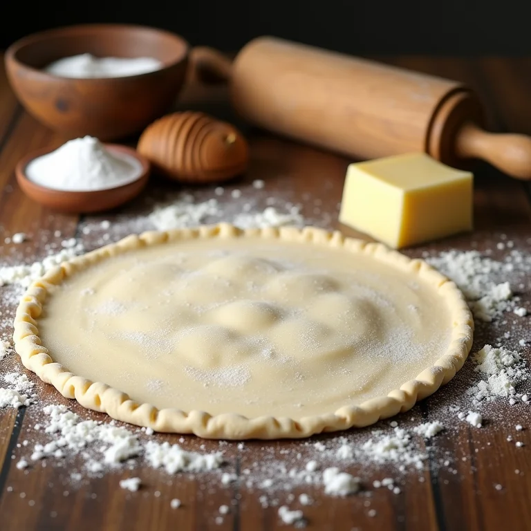 Ingredientes da massa perfeita para a torta.