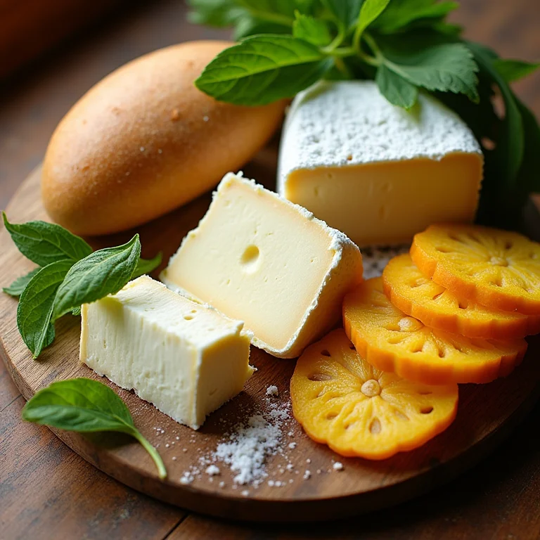 Ingredientes frescos e locais de Minas Gerais dispostos em uma mesa