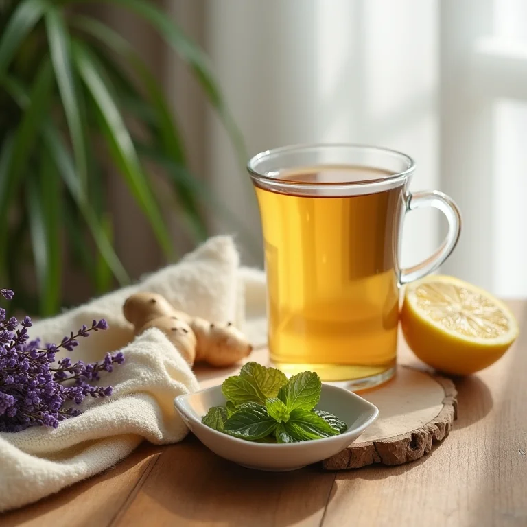 Ingredientes naturais para melhora da digestão com chá de lavanda