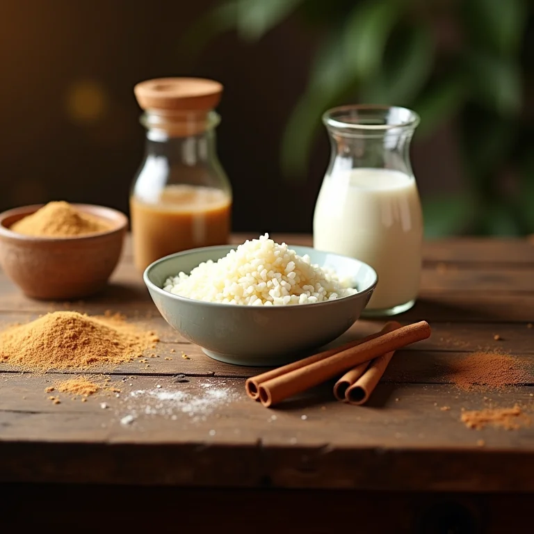 Ingredientes para arroz doce