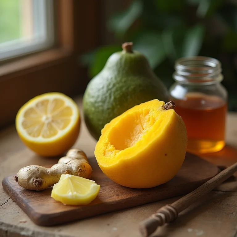 Ingredientes para preparar suco de cajá