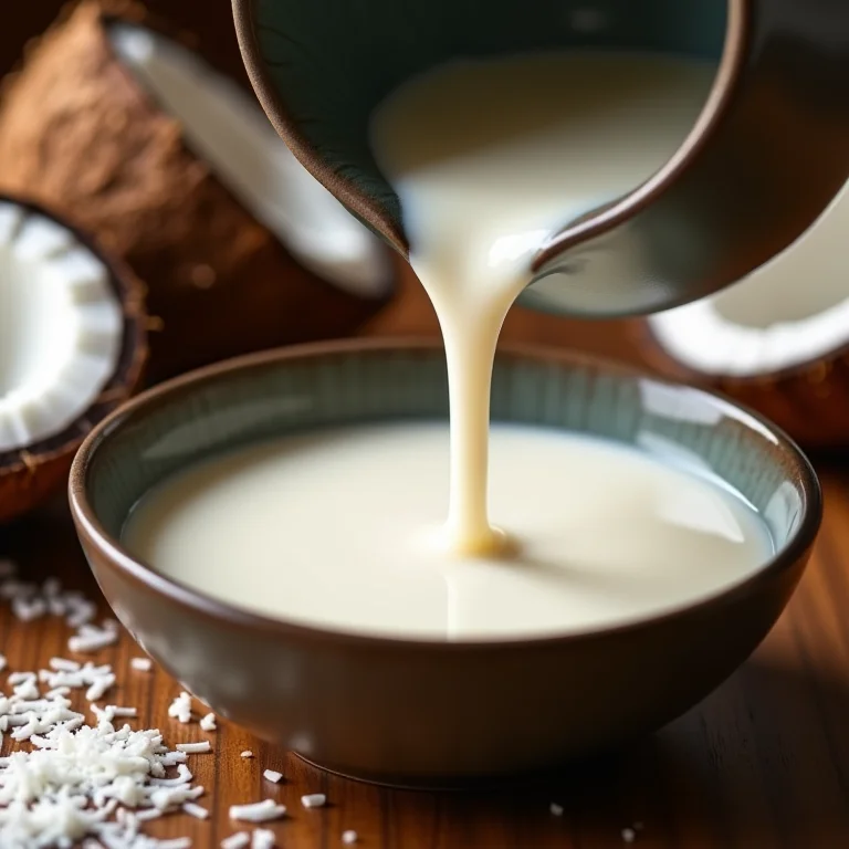 Leite de coco caseiro para um toque tropical no pudim