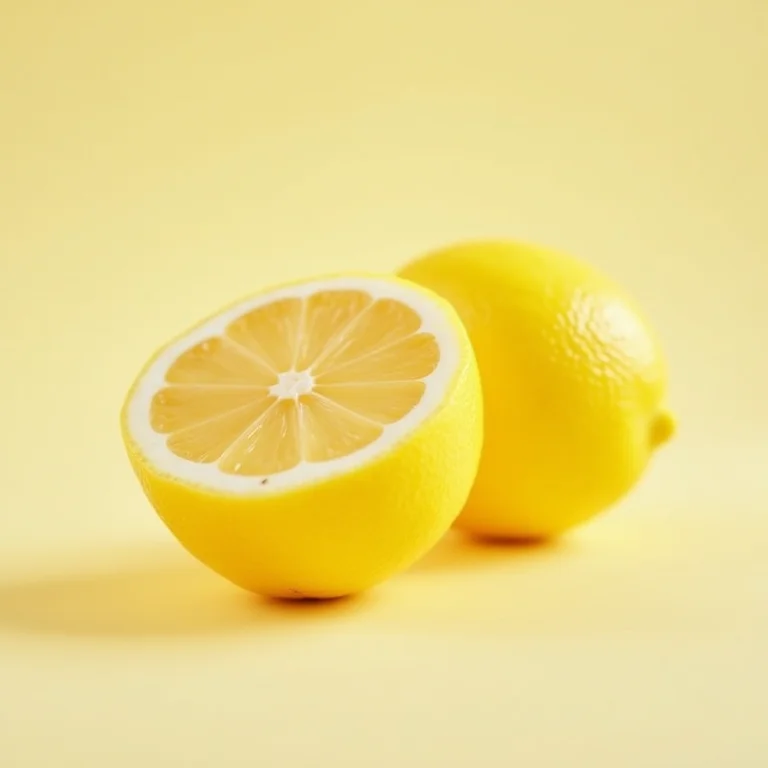 Limões frescos cortados ao meio em close-up.