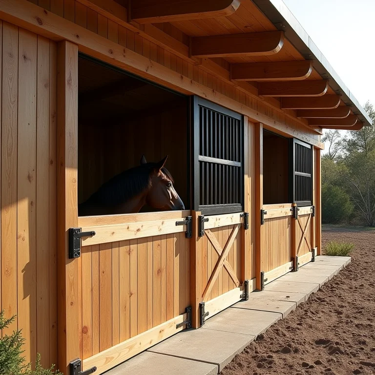 Materiais seguros e duráveis na construção da baia