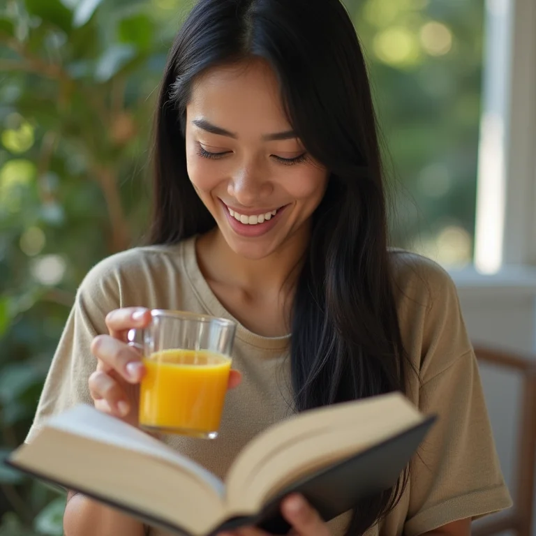 Melhora da digestão com suco natural