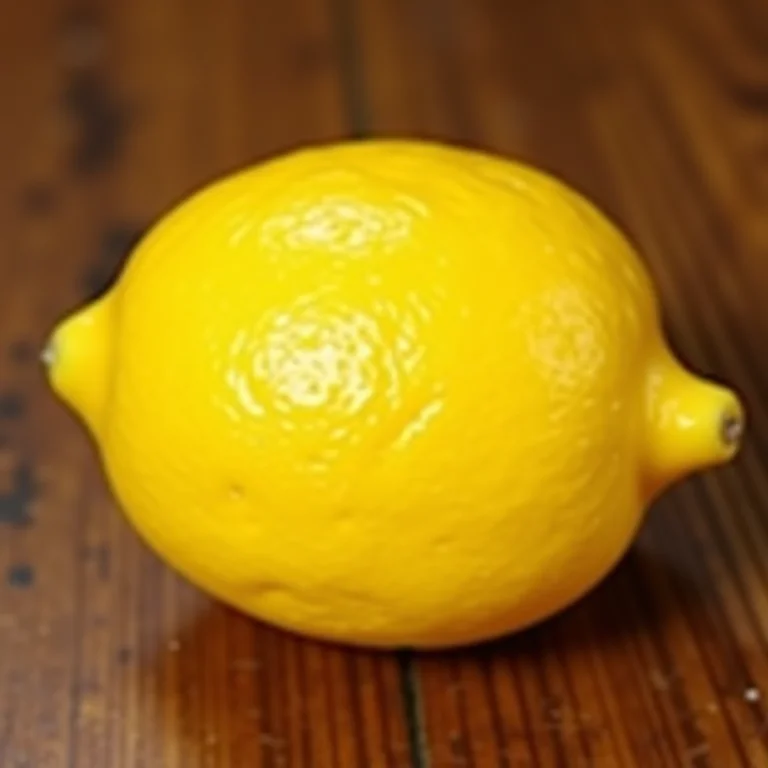 Metade de um limão siciliano fresco.