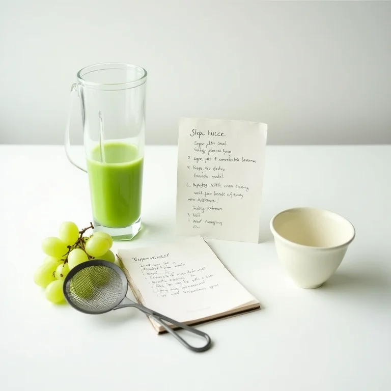 Modo de preparo do suco de uva verde