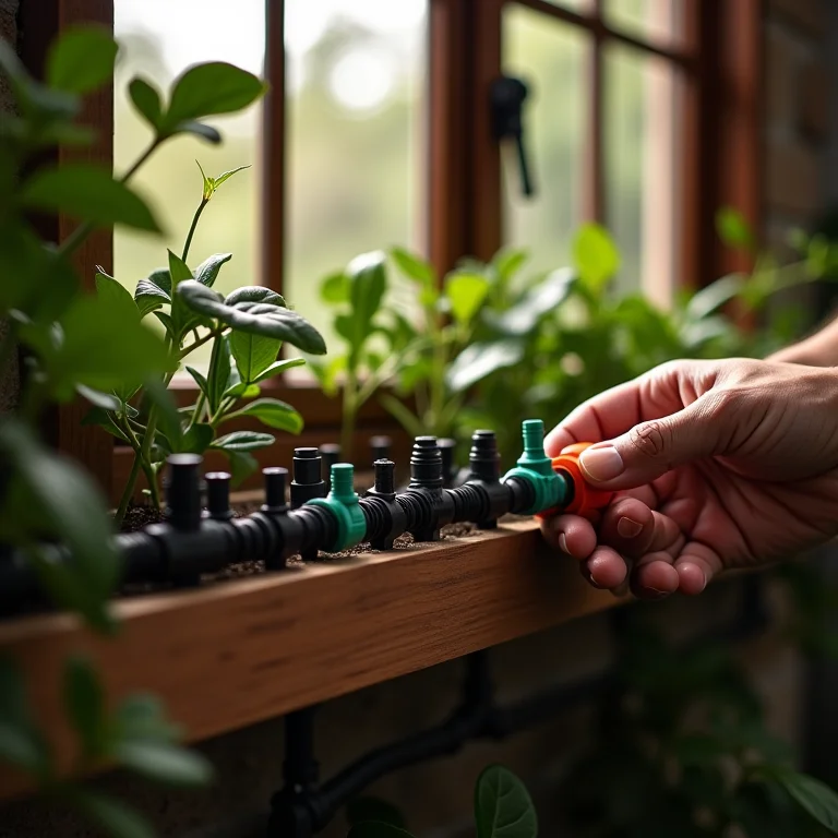 Montando sistema de irrigação por gotejamento