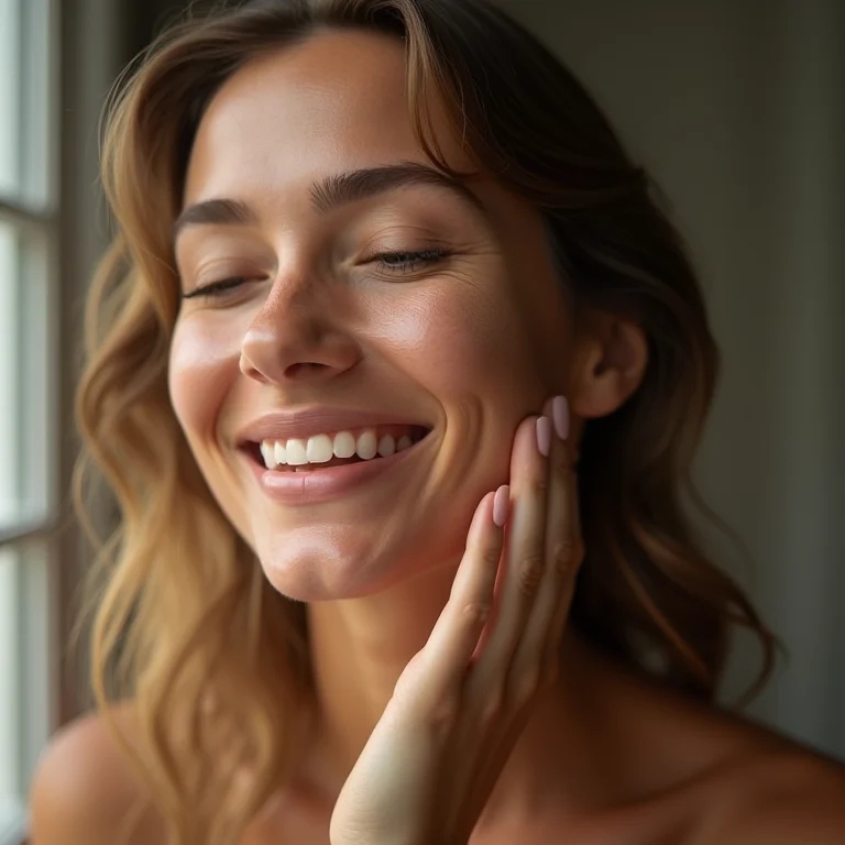 Mulher aplicando creme anti-inflamatório
