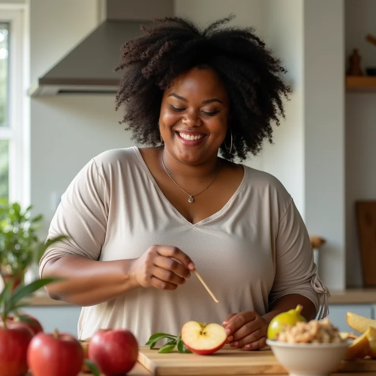 Mulher negra preparando chá para emagrecimento