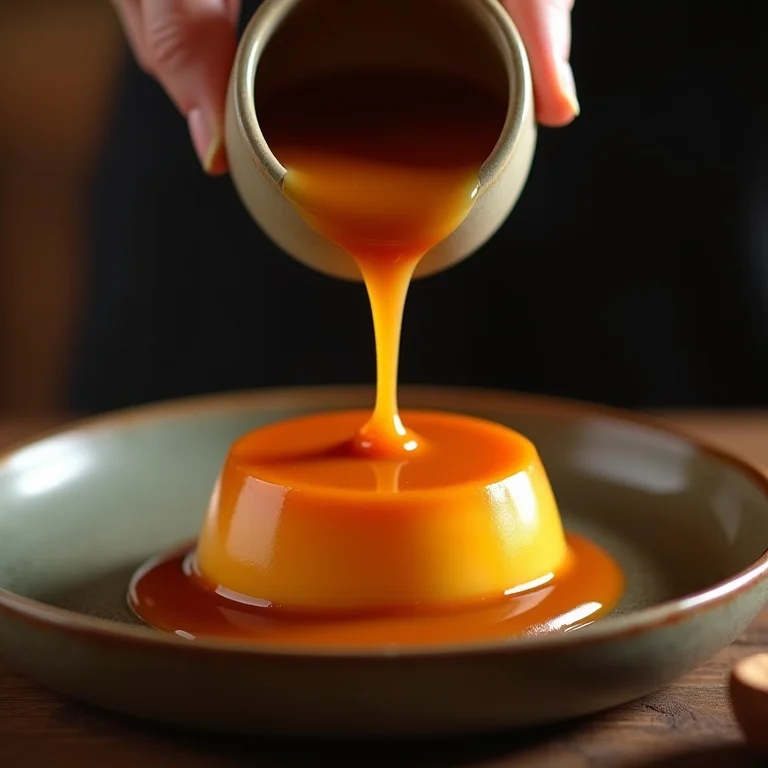 O segredo da calda perfeita para o pudim de mamão.