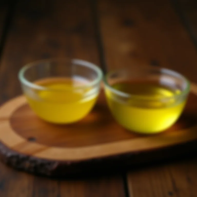 Óleo e manteiga para receita de bolo