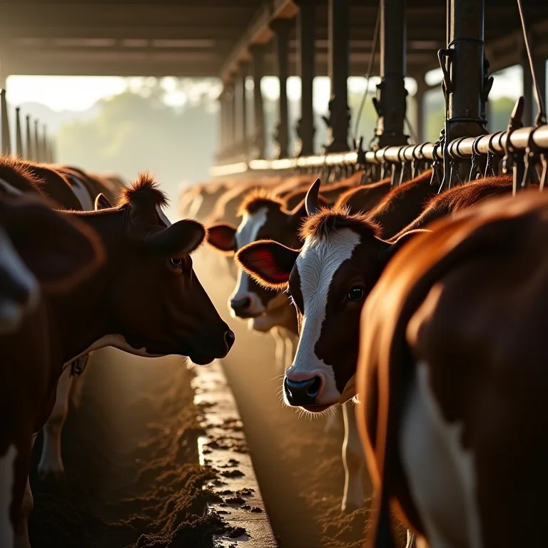 Ordenhadeira fixa ideal para grandes rebanhos.