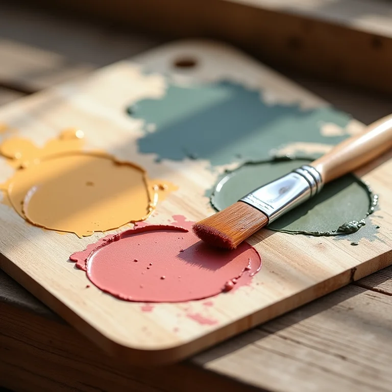 Paleta de cores para pátina com tons variados.