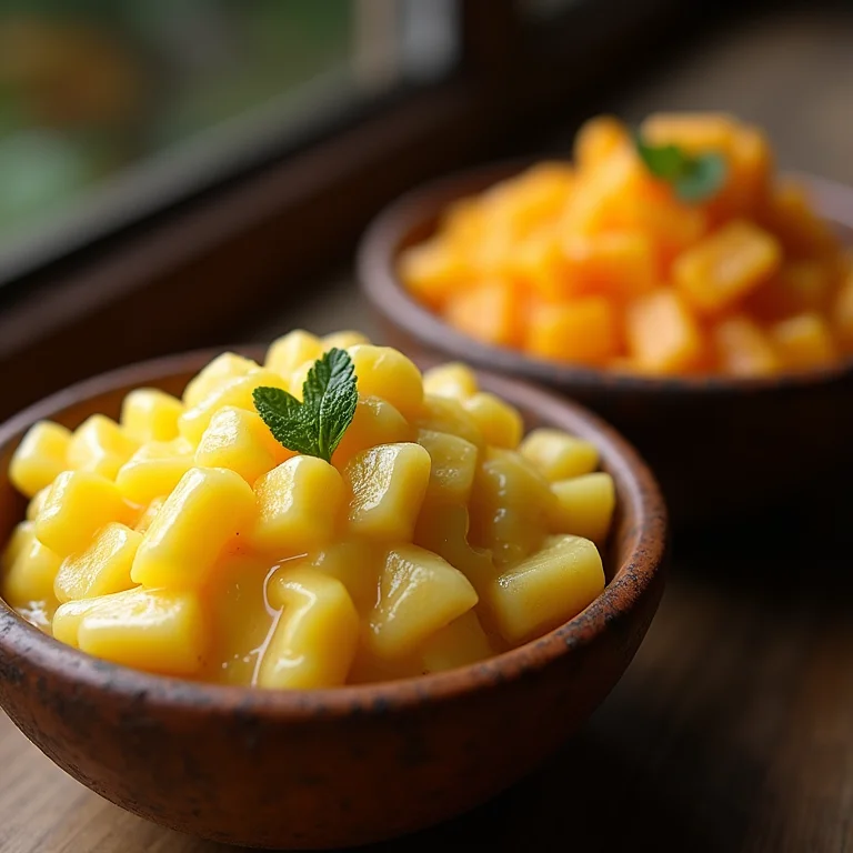 Pamonha e Curau em tigelas rústicas