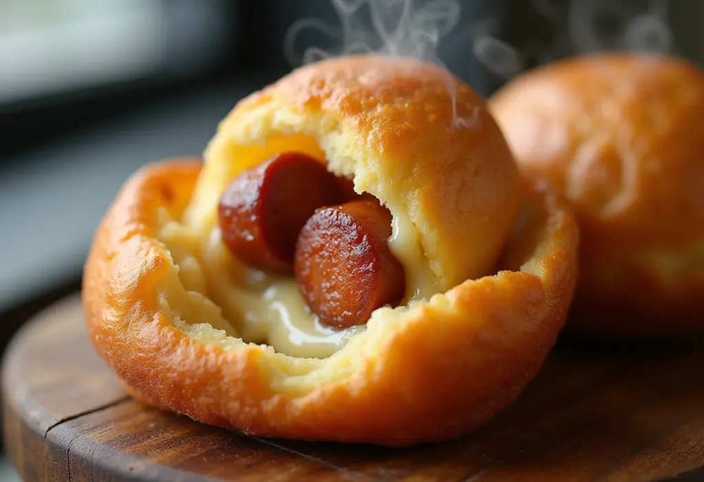 Pão de Queijo com Linguiça apetitoso