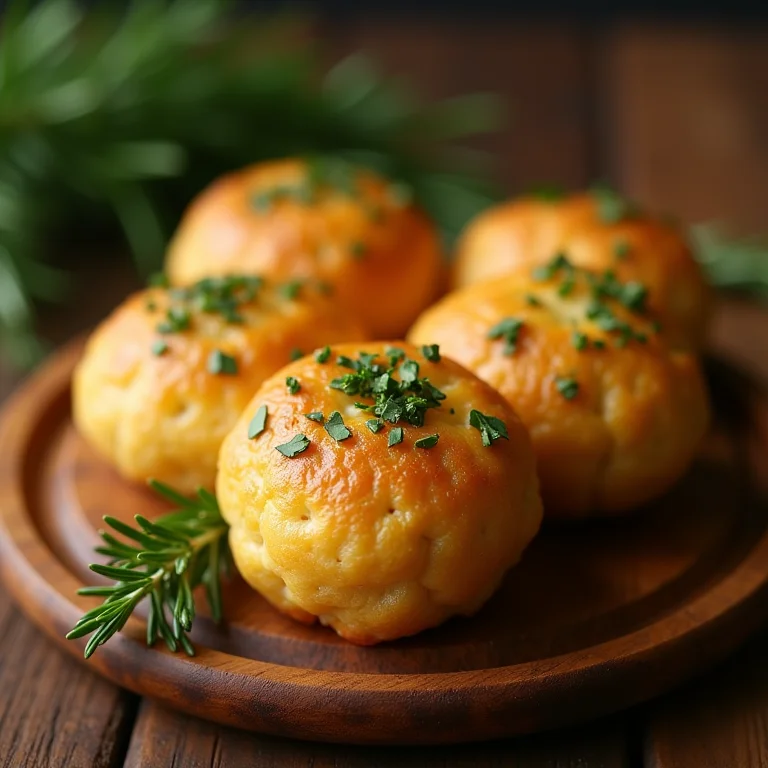 Pão de Queijo de Frigideira com Ervas Finas