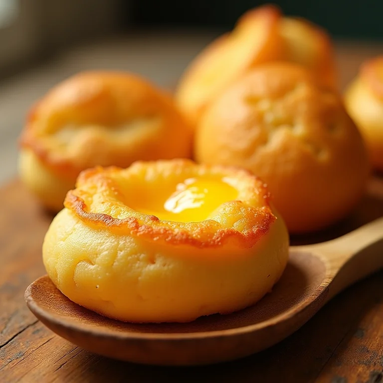 Pão de Queijo de Frigideira com Queijo Minas Frescal derretido