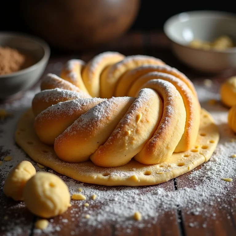 Passo a passo do preparo do biscoitão de roça.