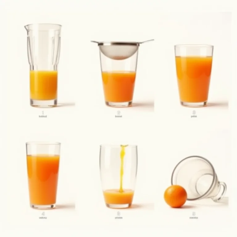 Passo a passo do preparo do suco de acerola e laranja