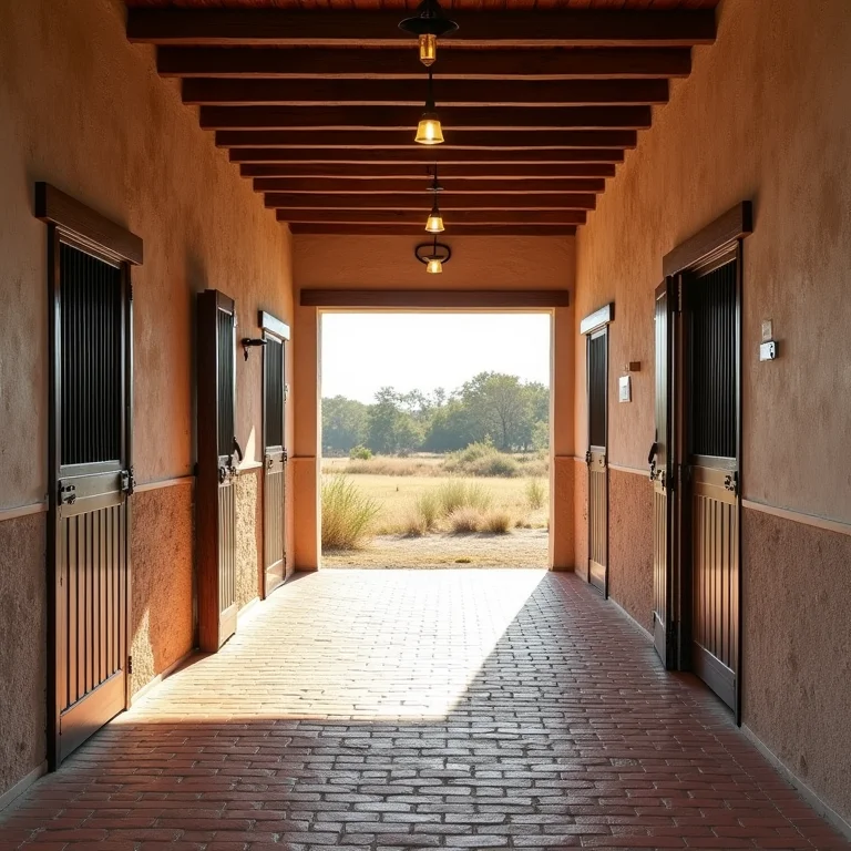 Piso ideal para a baia de cavalo