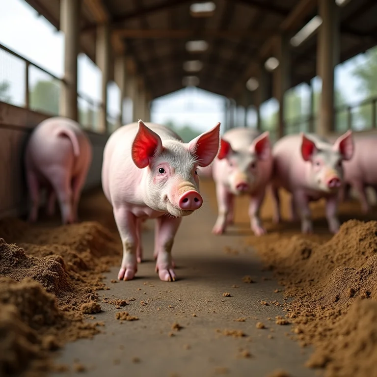 Pisos adequados para baias de porcos para evitar doenças