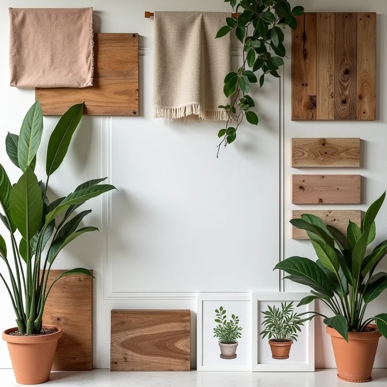 Planejamento de design para sacada rústica