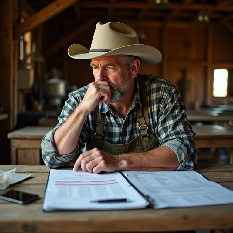 Planejamento financeiro para leilão de gado