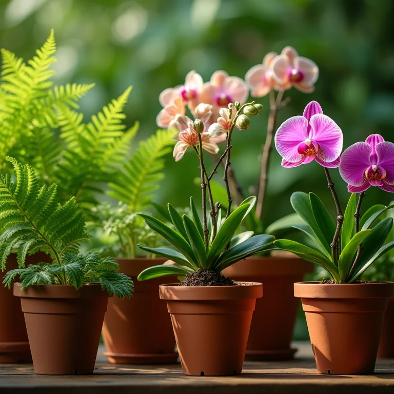 Plantas exuberantes que se beneficiam do calcário dolomítico.