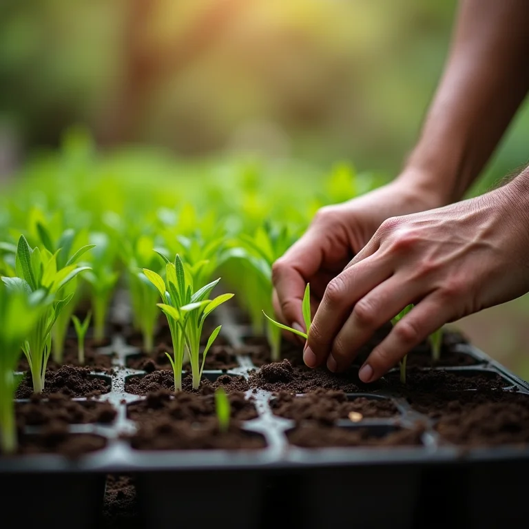 Plantio de chicória por sementes e mudas.