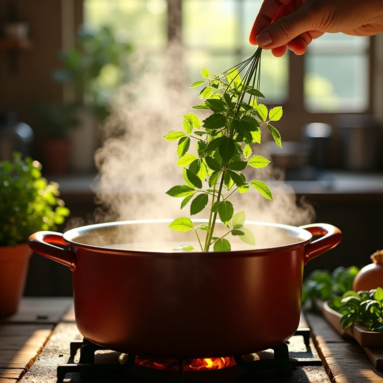 Preparo do chá de verbena para fortalecer o sistema imunológico