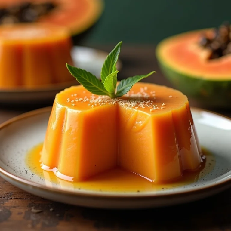 Pudim de mamão para todas as ocasiões