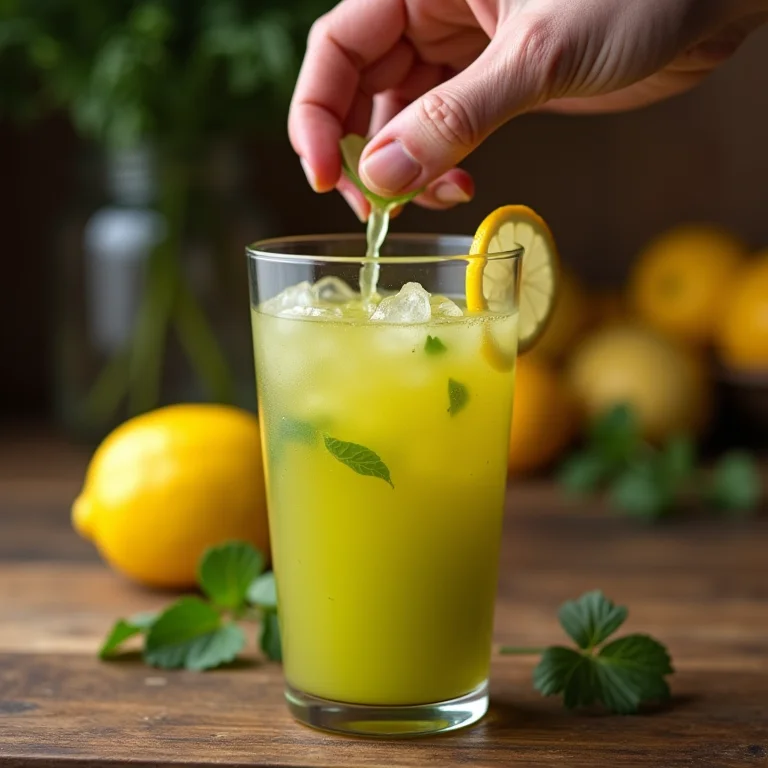 Receita básica de suco de limão com couve para o seu dia a dia.