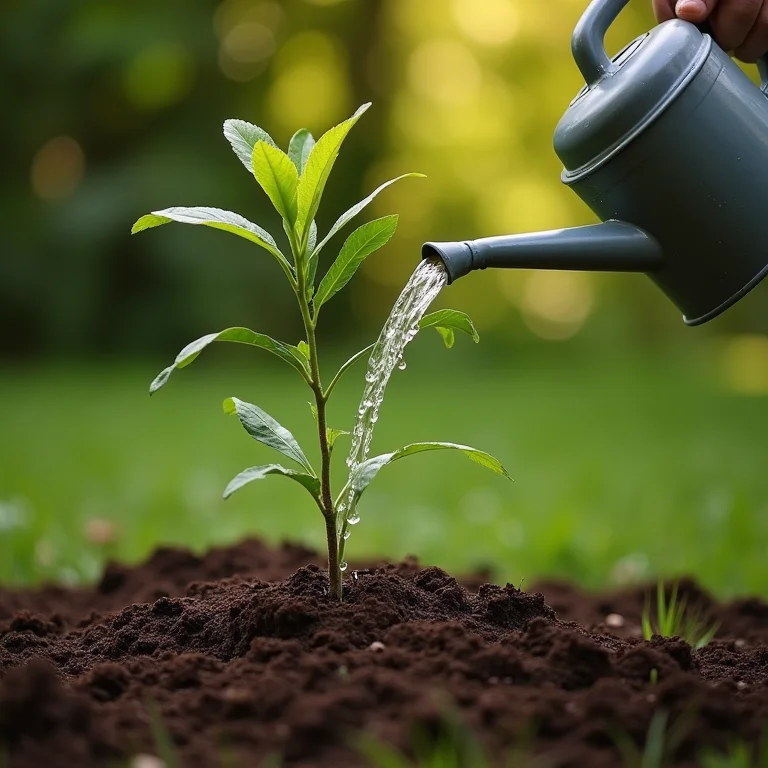 Regando a mangueira espada
